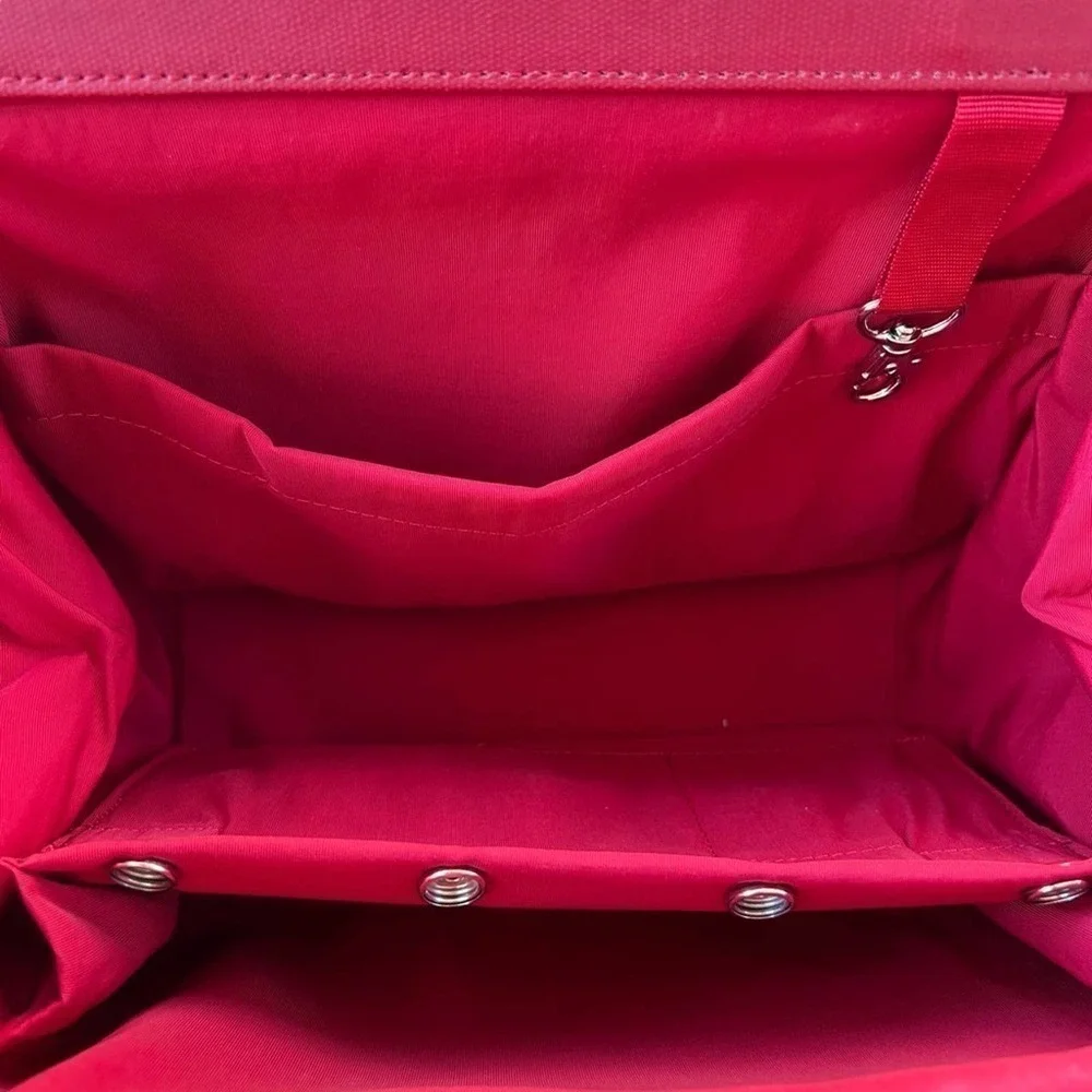PETUNIA PICKLE BOTTOM red and black diaper changing clutch bag